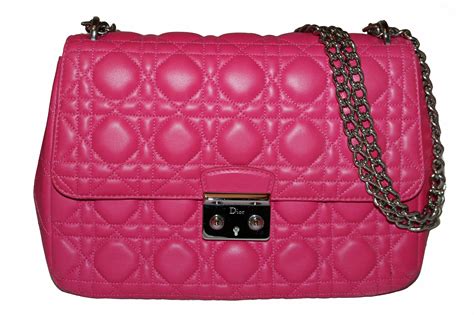 Miss Dior Flap Bag Fuchsia Patent Calfskin 